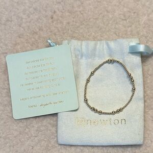 E Newton Gold Ball Stretch Bracelet